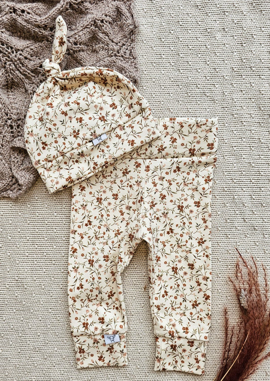 Newborn Set Beige Flower