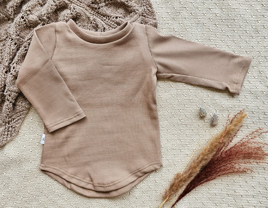 Longsleeve Rib Taupe