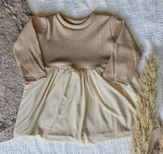 Jurk Tule Beige